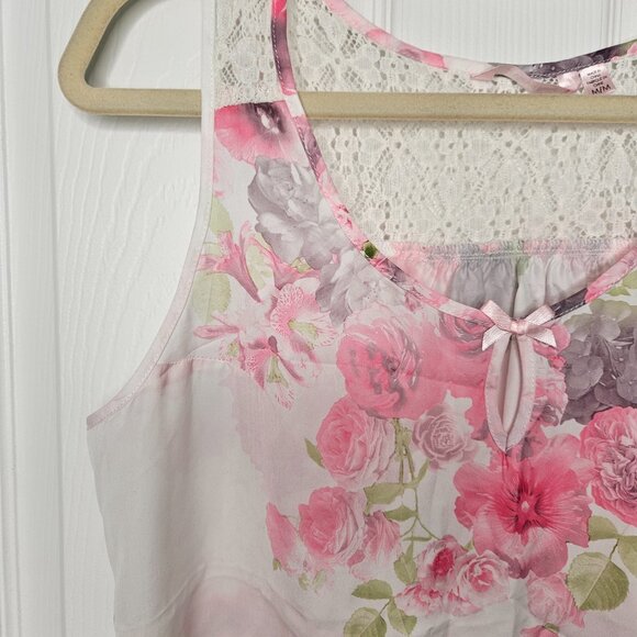 NWOT La Vie En Rose Pink Floral Inner Camisole and Shorts in Floral Size M - Picture 4 of 17